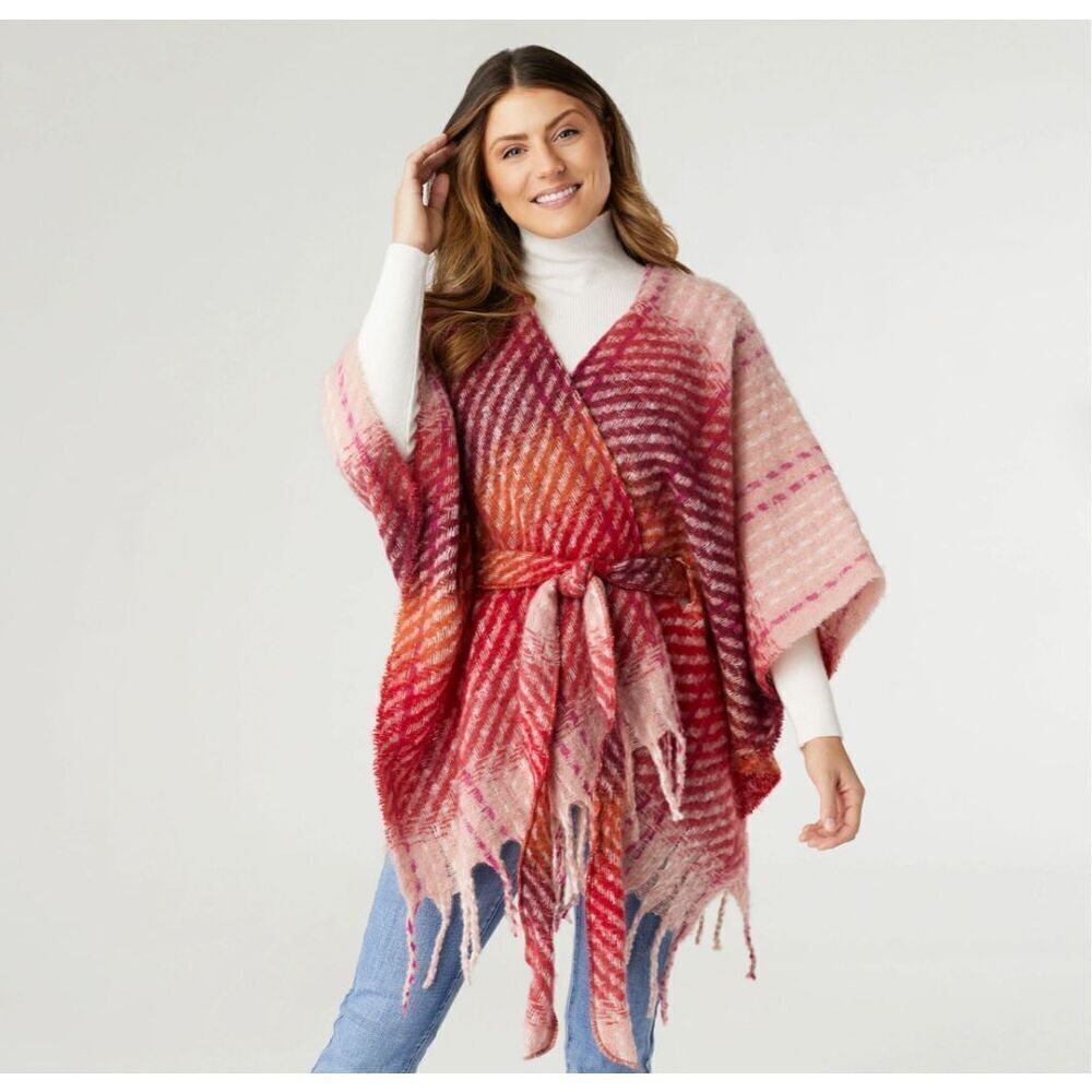 Vince Camuto Berry Poncho Cardigan